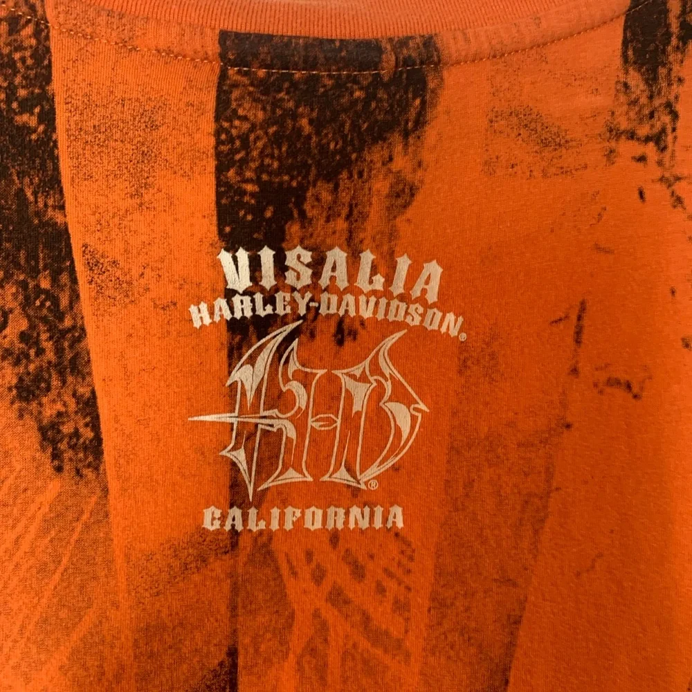 Harley Davidson women’s T-shirt short sleeve L Visalia California 2010 - Picture 3 of 8